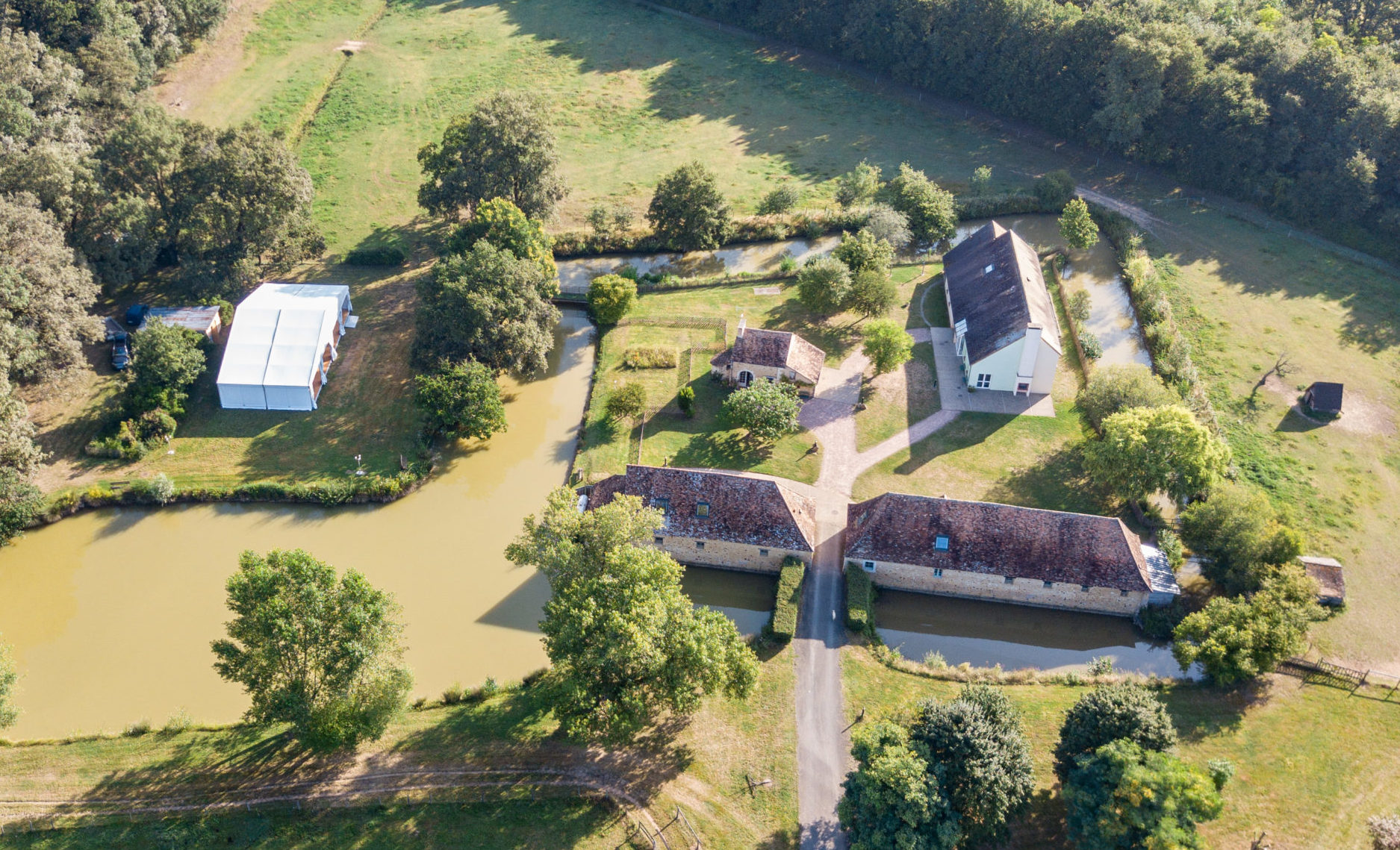 Vue aérienne Domaine des Mésangères